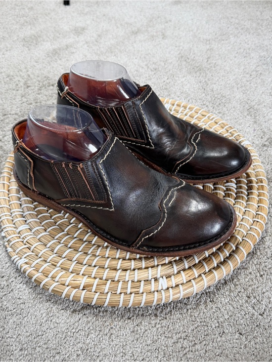 BED|STU Shoes - Bed|Stu Women’s Cobbler Series Slip On Shoes Leather in Dark Brown 8